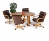 Casual Oval 5 Pc Home Office Set