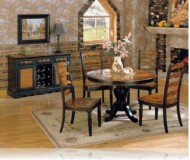 Longoria 5 Pc. Dining Set w/Round Table + Buffet