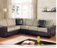 Loren Leather Right Sectional Sofa