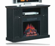 Media Electric Fireplace in Black Ash