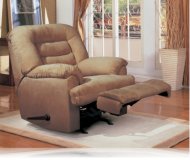 Wrangler Recliner Rocker in Beige