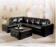 Roma Leather Right Arm Chaise Sectional