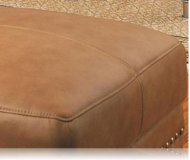 Savannah Leather Ottoman