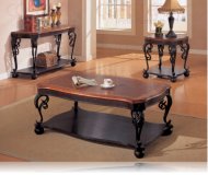 Two Tone Occasional Packages 3 Tables Set