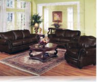 Wilson Leather Sofa + Love Seat