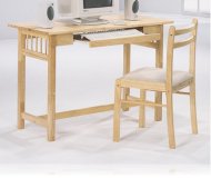 Wood Computer Desk with Chair