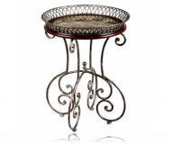 Opulence Round Accent Table Metal Gallery