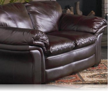 Ashur Leather Love Seat