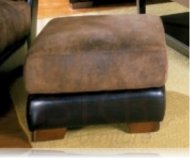 Belamar Leather ottoman