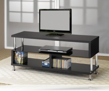 Black / Chrome TV Stand