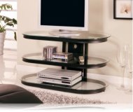 Black / Glass TV STand