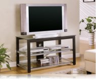 Black / Silver TV Stand