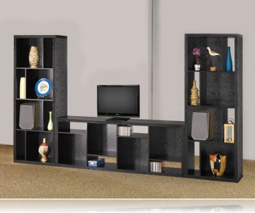 Bookcase unit in black