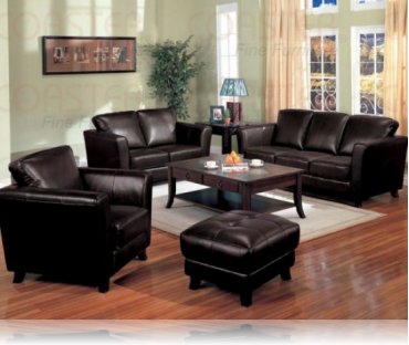 Brady Leather Sofa + Love Seat