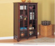 Cappuccino 2 Door Bookcase