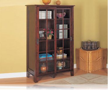 Cappuccino 2 Door Bookcase