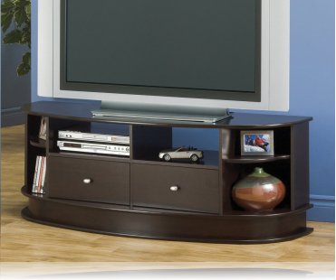 Cappuccino w/2 Drawers TV Stand