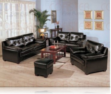 Century Drive Leather Sofa + Love Seat
