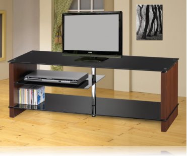 Cherry / Chrome TV Stand