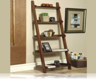 Contemporary Warm Rich Mahogany Book Shelves