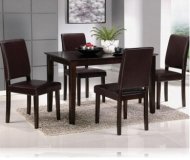 Dark Contempo 5 Pc Dining Set