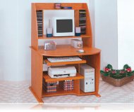 Desk/Computer w/Bookcase Wood Oak