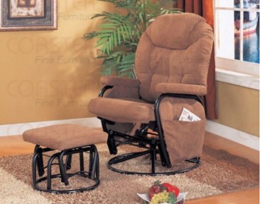 Doncaster Brown Recliner w/Ottoman