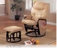 Doncaster Tan Recliner w/Ottoman