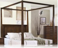 Garrett Canopy Queen Bedroom Bed