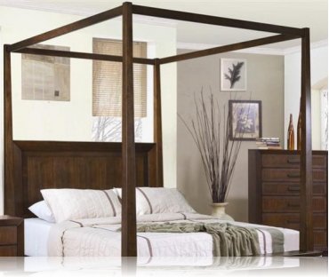 Garrett Canopy Queen Bedroom Bed