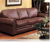 Hudson Bay Leather Sofa