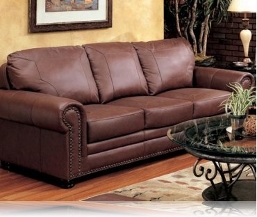 Hudson Bay Leather Sofa