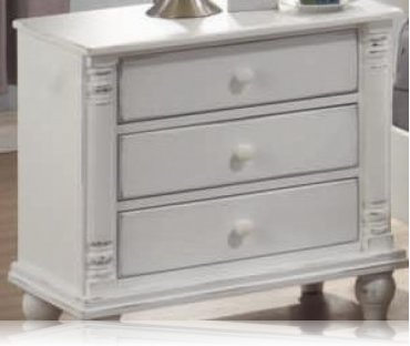 Kayla White Bedroom Night Stand