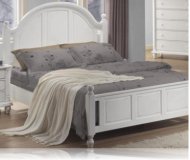 Kayla White King Bedroom Bed