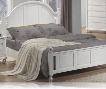 Kayla White King Bedroom Bed