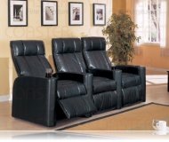 Matlnee Vinyl 3 Home Theater Recliner