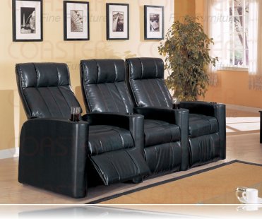 Matlnee Vinyl 3 Home Theater Recliner