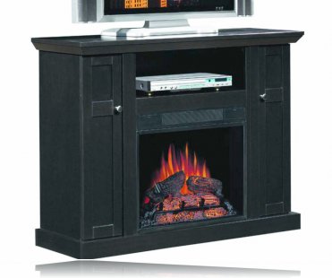 Media Electric Fireplace in Black Ash