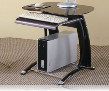 Mini Computer Desk on Mini Computer Desk In Black And Chrome  Computer Desks Coaster 800235