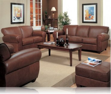 Monterey 2 Pc. Leather Sofa + Love Seat