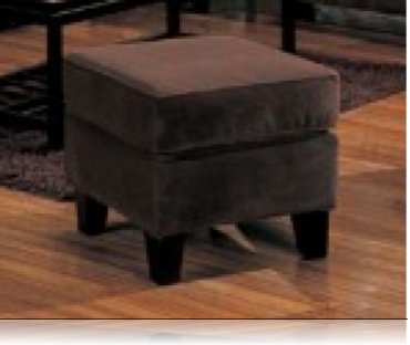 Park Place Brown Velvet Ottoman