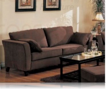 Park Place Brown Velvet Sofa