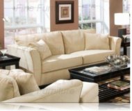 Park Place Cream Velvet Sofa