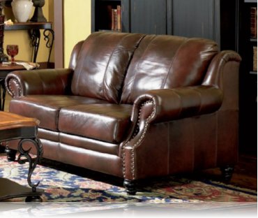 Princeton Leather Love Seat