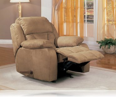 Bradley Recliner Rocker in Beige