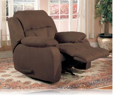 Bradley Recliner Rocker in Cocoa