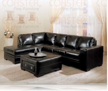 Roma Leather Left Arm Chaise Sectional