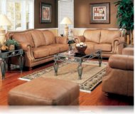 Savannah 2 Pc. Leather Sofa + Love Seat