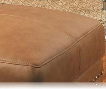 Savannah Leather Ottoman