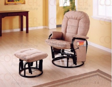 Sedgemoor Taupe Recliner w/Ottoman